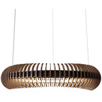 Stecche Di Legno Ring Pendant - American Walnut / White Acrylic