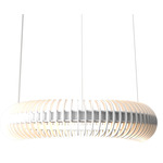 Stecche Di Legno Ring Pendant - Organic White / White Acrylic