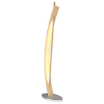 Raft Floor Lamp - Maple / Gold