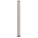 Frame Floor Lamp - Imbuia / White