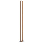 Frame Floor Lamp - Teak / White