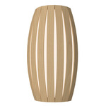 Barrel Wall Sconce - Maple / White