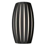 Barrel Wall Sconce - Charcoal / White