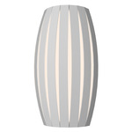Barrel Wall Sconce - Organic White / White