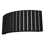 Ripado Horizontal Wall Sconce - Charcoal / White Acrylic