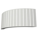 Ripado Horizontal Wall Sconce - Organic White / White Acrylic
