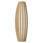 Barrel Wall Sconce - Mahogany Wood / White