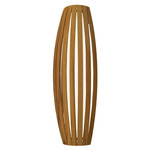 Barrel Wall Sconce - Teak / White