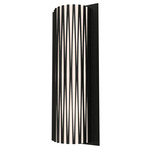 Living Hinges Tall Wall Sconce - Charcoal / White Acrylic