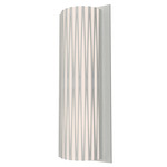 Living Hinges Tall Wall Sconce - Organic White / White Acrylic