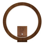 Frame Circle Wall Sconce - Imbuia