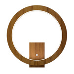 Frame Circle Wall Sconce - Teak