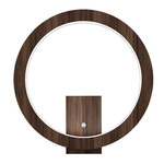 Frame Circle Wall Sconce - American Walnut