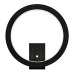 Frame Circle Wall Sconce - Charcoal