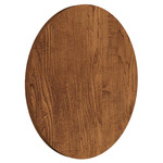 Clean Round Wall Sconce - Imbuia