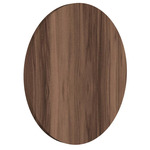 Clean Round Wall Sconce - American Walnut
