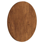 Clean Round Wall Sconce - Imbuia