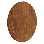 Clean Round Wall Sconce - Imbuia