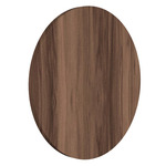 Clean Round Wall Sconce - American Walnut
