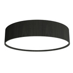 Cylindrical Ceiling Flush Light - Charcoal / White Acrylic