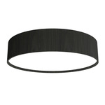 Cylindrical Ceiling Flush Light - Charcoal / White Acrylic