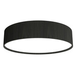 Cylindrical Ceiling Flush Light - Charcoal / White Acrylic