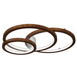 Frame Rings Ceiling / Wall Mount - Imbuia / White