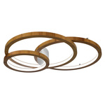 Frame Rings Ceiling / Wall Mount - Teak / White