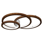 Frame Rings Ceiling / Wall Mount - Imbuia / White