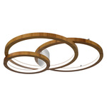 Frame Rings Ceiling / Wall Mount - Teak / White