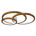 Frame Rings Ceiling / Wall Mount - Teak / White
