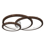 Frame Rings Ceiling / Wall Mount - American Walnut / White