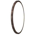 Naia Ring Wall / Ceiling Mount - American Walnut / White Acrylic