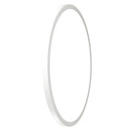 Naia Ring Wall / Ceiling Mount - Organic White / White Acrylic