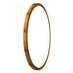 Naia Ring Wall / Ceiling Mount - Teak / White Acrylic