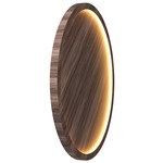 Naia Wall / Ceiling Mount - American Walnut / White Acrylic
