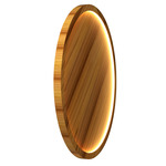 Naia Wall / Ceiling Mount - Teak / White Acrylic