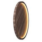 Naia Wall / Ceiling Mount - American Walnut / White Acrylic