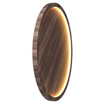 Naia Wall / Ceiling Mount - American Walnut / White Acrylic