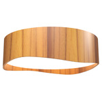 Horizon Ceiling Light - Teak / White Acrylic