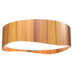 Horizon Ceiling Light - Teak / White Acrylic