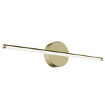 Elizabeth Color-Select Bathroom Vanity Light - Antique Brass / White