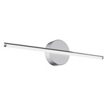 Elizabeth Color-Select Bathroom Vanity Light - Satin Nickel / White
