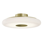 June Color-Select Ceiling Light - Antique Brass / White
