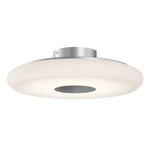 June Color-Select Ceiling Light - Satin Nickel / White