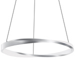 Oberon Color-Select Pendant - Satin Nickel / White Oberon Color-Select Pendant - Satin Nickel / White