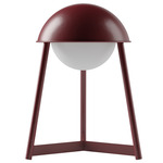 Helmet Portable Table Lamp - Oxblood