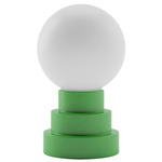 Globe Portable Table Lamp - Moss / White