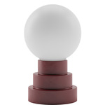 Globe Portable Table Lamp - Oxblood / White