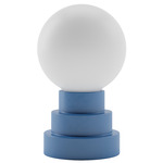 Globe Portable Table Lamp - Cobalt Blue / White
